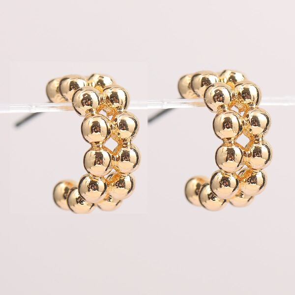 

Minimalist Cuff Hoop Earrings, Gold