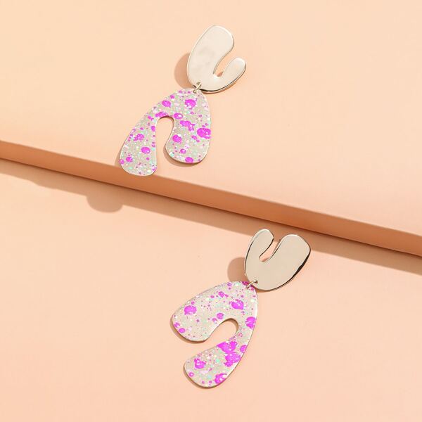 

Irregular Charm Drop Earrings, Multicolor