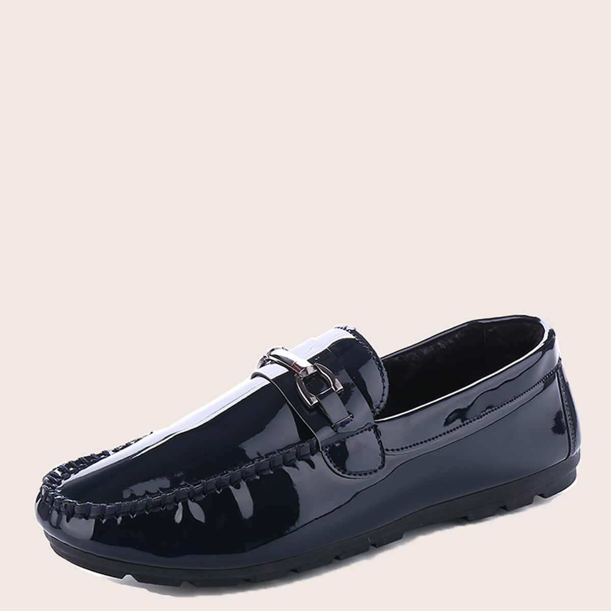 

Guys Horsebit Decor Loafers, Blue