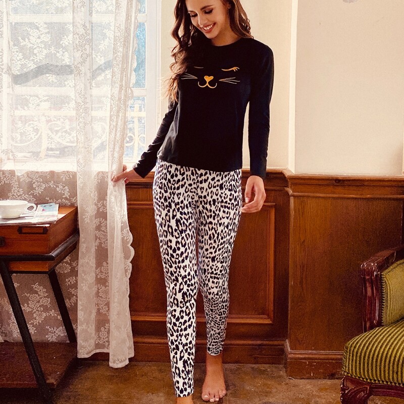 

Cartoon Graphic PJ Set, Multicolor