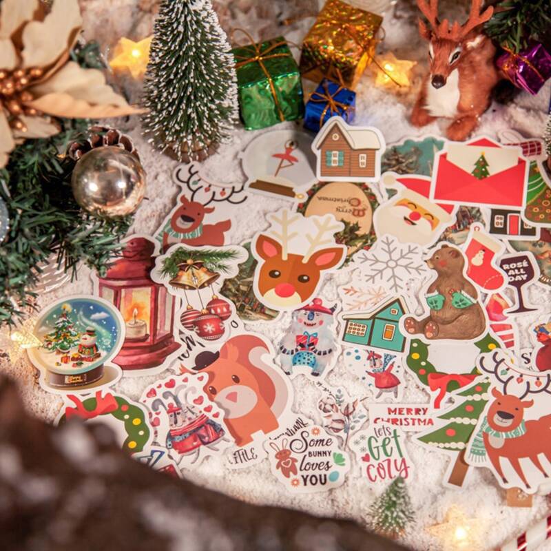 

100pcs Christmas Pattern Random Sticker, Multicolor