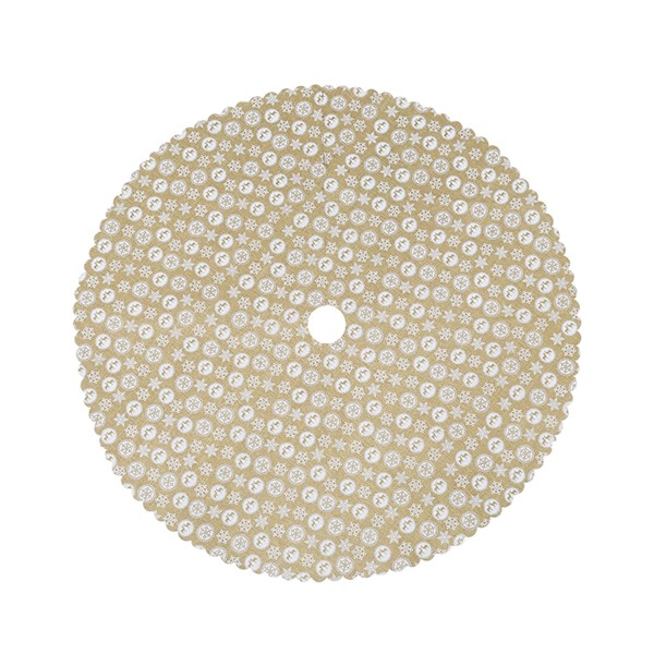 

Snowflake Print Round Christmas Tree Skirt, Multicolor