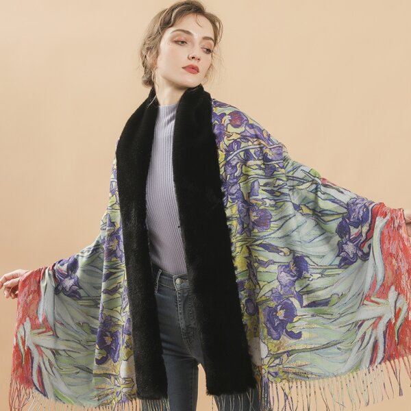 

Oil Painting Scarf, Multicolor