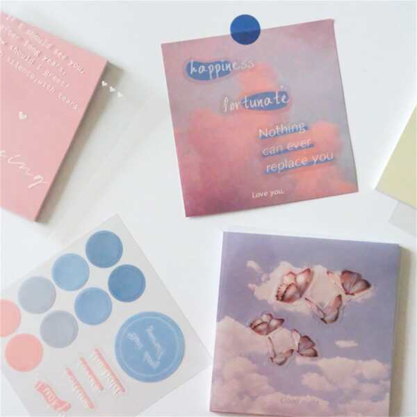 

1pack Scenery Pattern Random Sticky Note, Multicolor