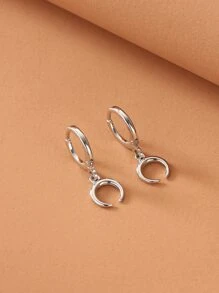 Bông tai giọt trăng - Bạc - Xem 2