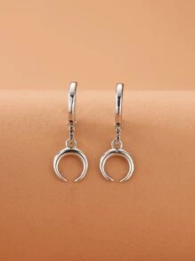 Bông tai giọt trăng - Bạc - Xem 3