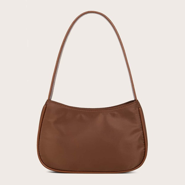 

Minimalist Baguette Bag, Coffee brown