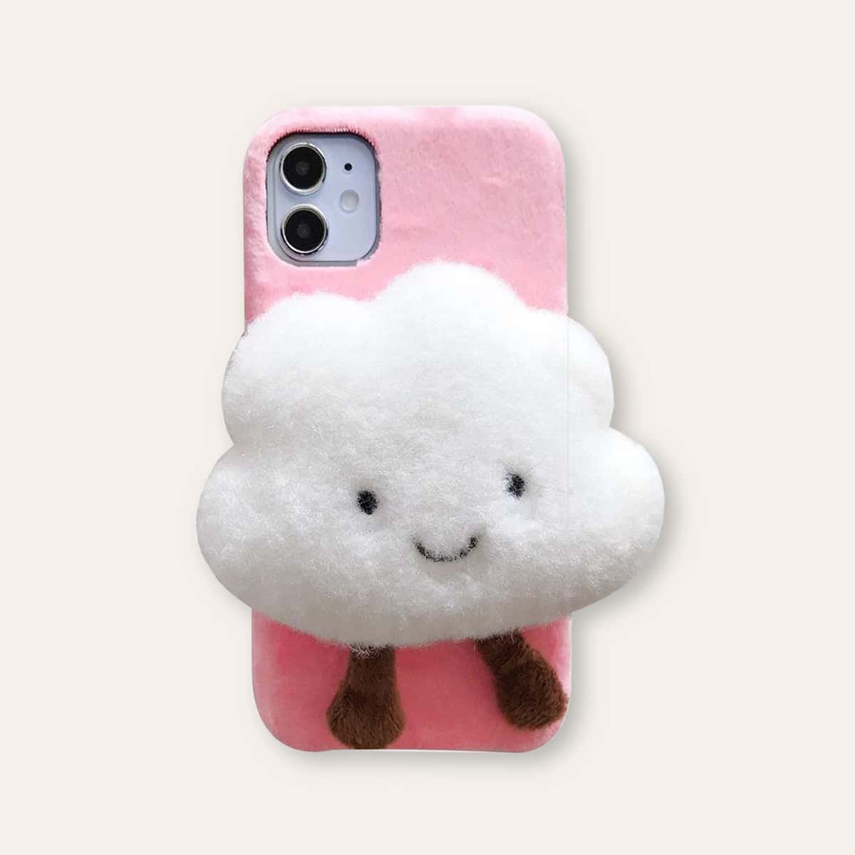 

Cute Cloud Decor iPhone Case, Multicolor