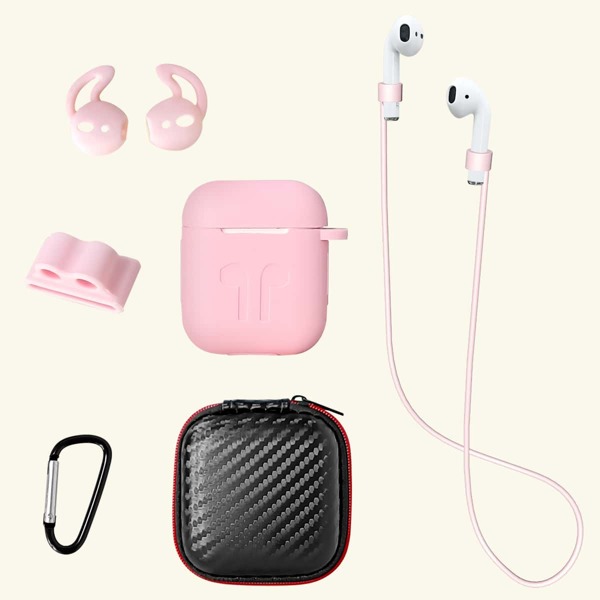 

6шт комплект защиты для Airpods, Розовые