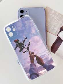 Rose Pattern Case Compatible With iPhone - Multicolor - View 2
