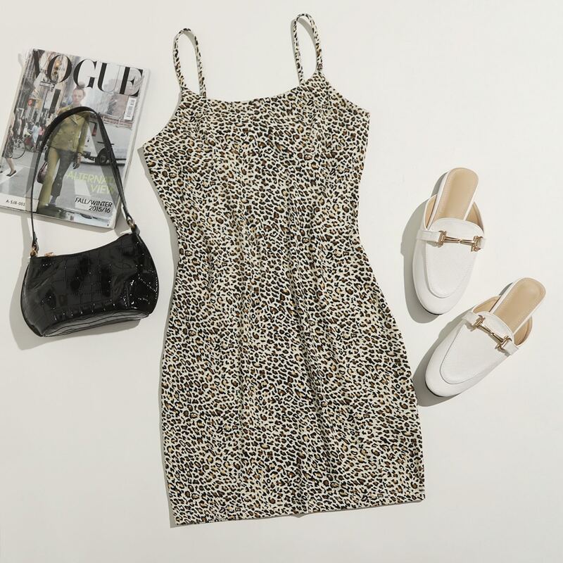 

Leopard Bodycon Dress, Multicolor