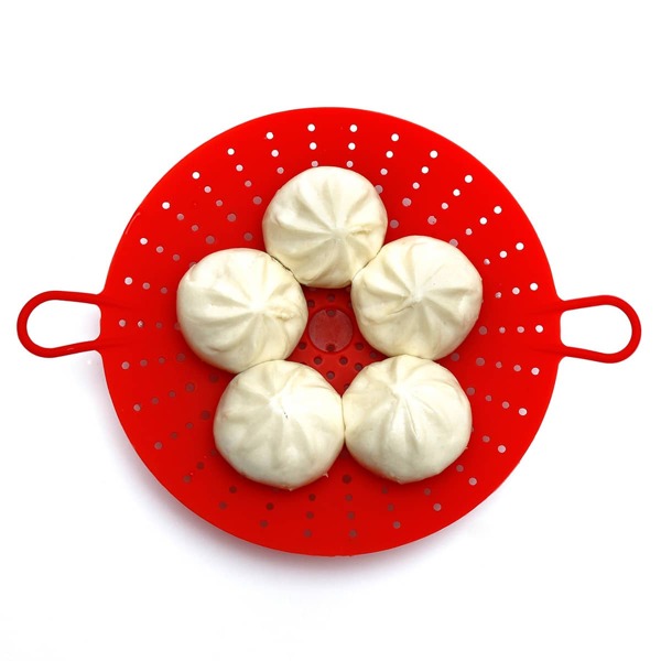 

1шт силиконовая корзина для пароварки, Красный