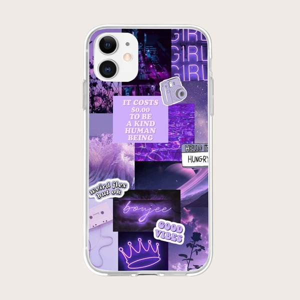

Graphic iPhone Case, Purple