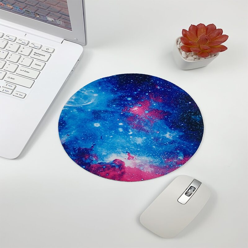 

Galaxy Round Mouse Pad, Multicolor
