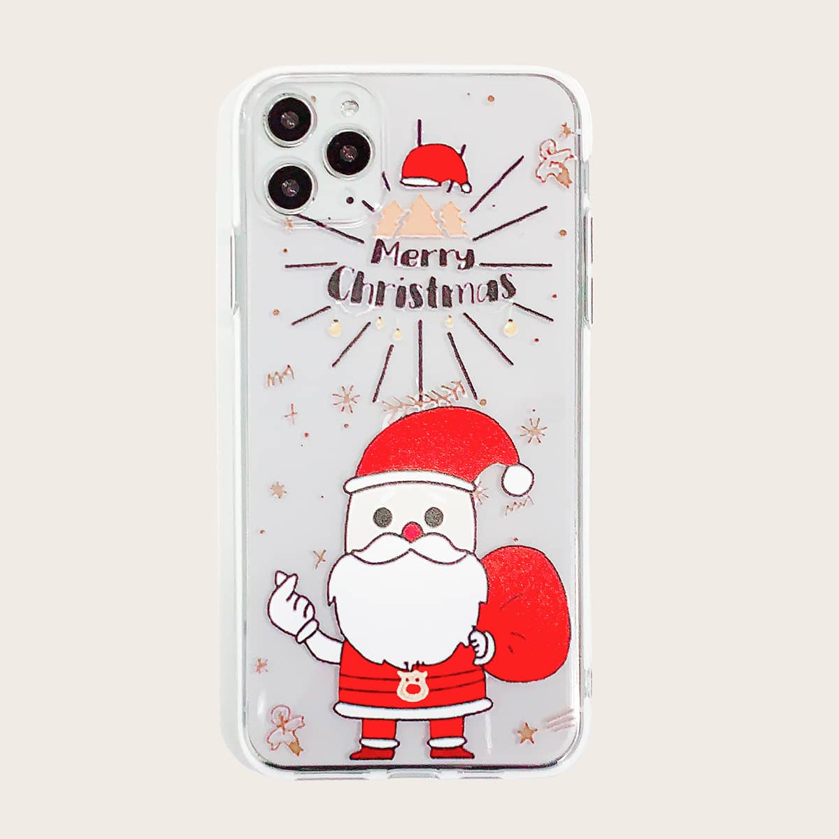 

Christmas Print iPhone Case, Red