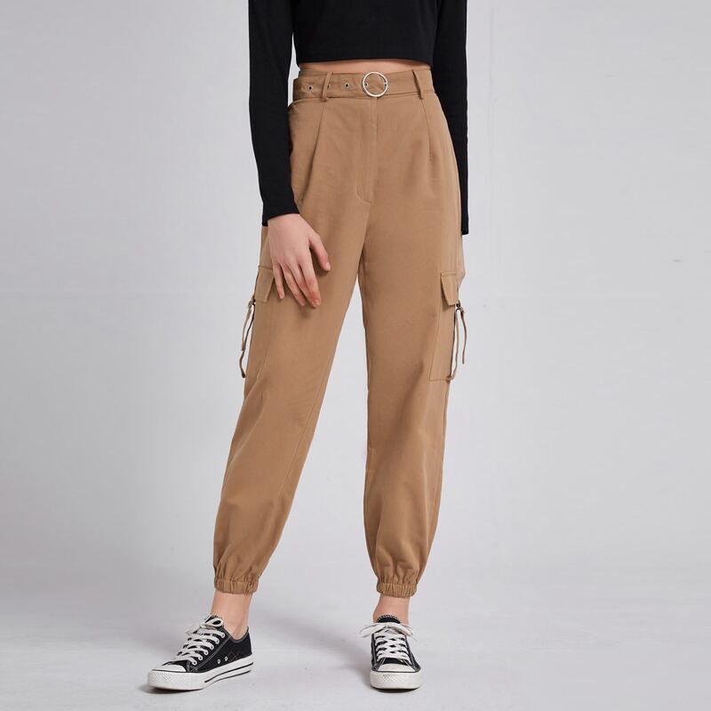 

Belted Cargo Pants, Khaki