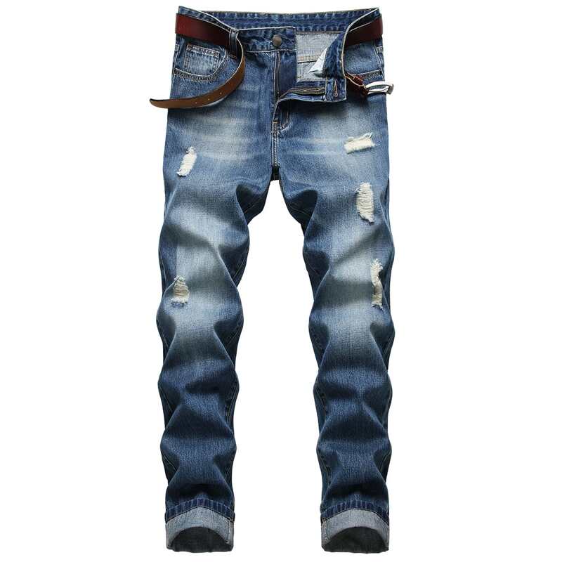 

Guys Distressed Skinny Jeans, Medium wash