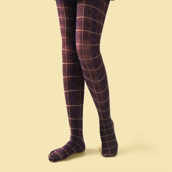 

Plaid Pattern Tight, Burgundy