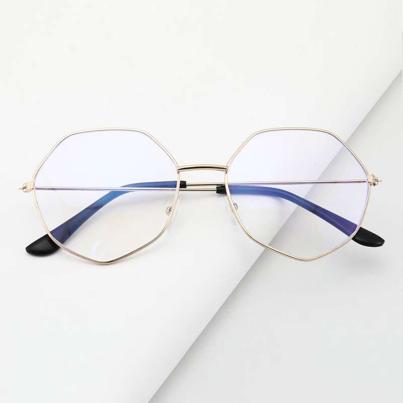 

Metal Frame Polygon Glasses