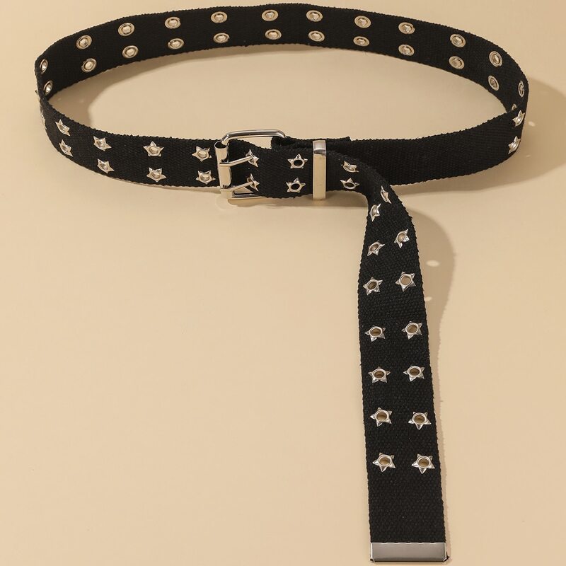 

Star Grommet Tape Belt, Black