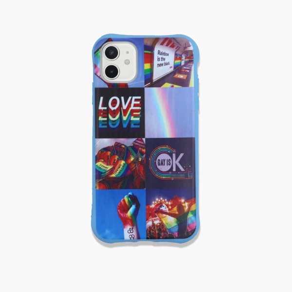 

LGBT Rainbow Pattern iPhone Case, Multicolor