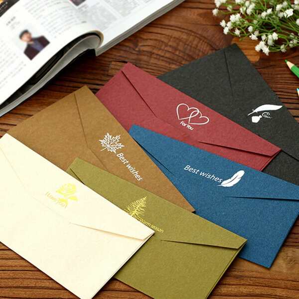 

5pcs Random Color Envelope, Multicolor