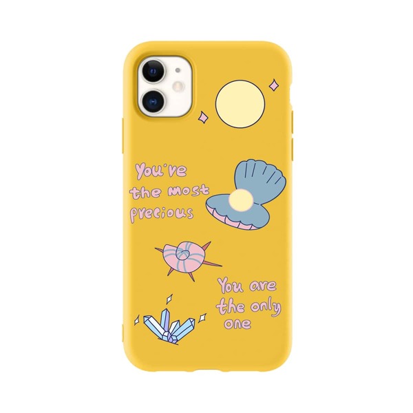 

Cartoon Graphic iPhone Case, Yellow