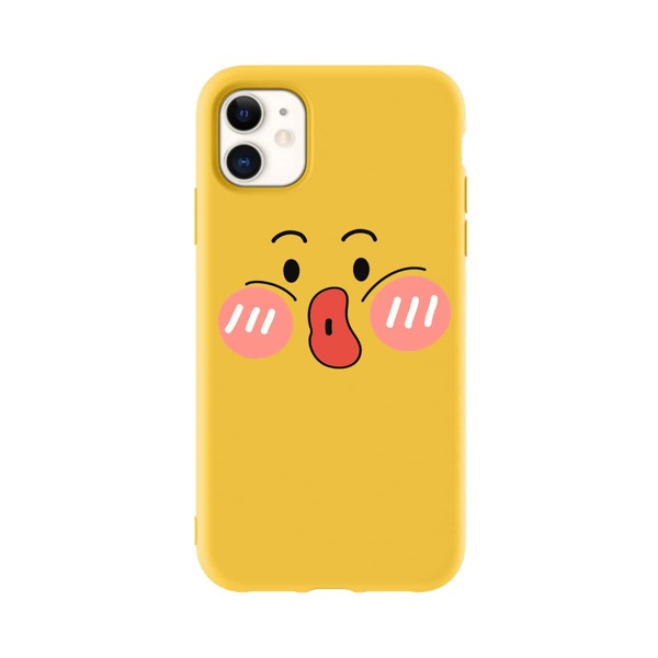 

Cute Cartoon Graphic iPhone Case, Yellow