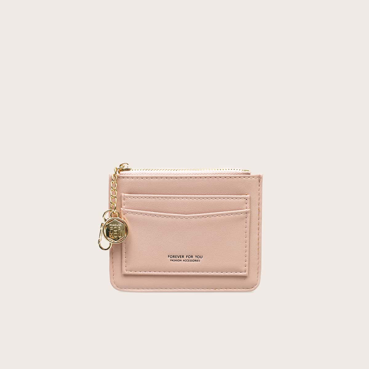 

Top Zip Card Case, Pink