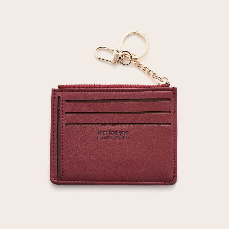 

Top Zip Card Case, Burgundy