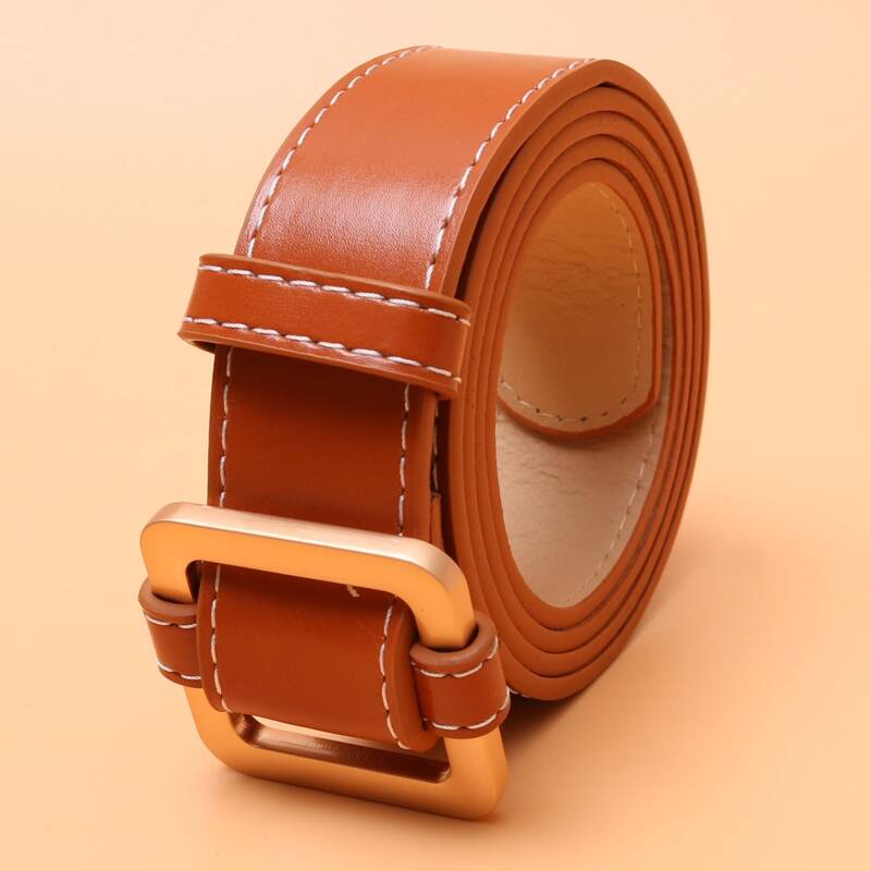 

Square Buckle Belt, Orange