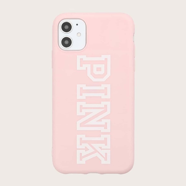 

Letter Graphic iPhone Case, Pink