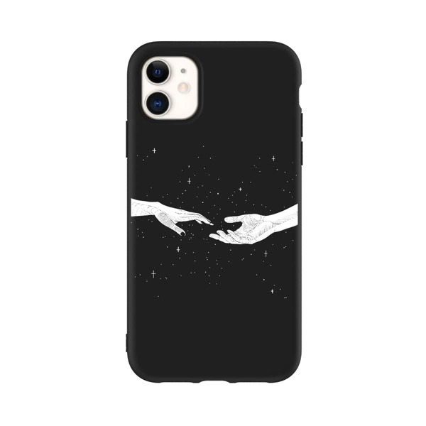 

Hands Pattern iPhone Case, Black
