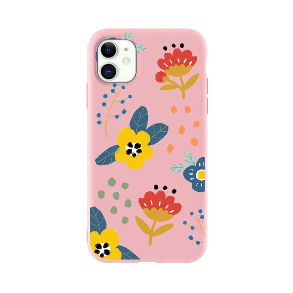 

Flower Pattern iPhone Case, Pink