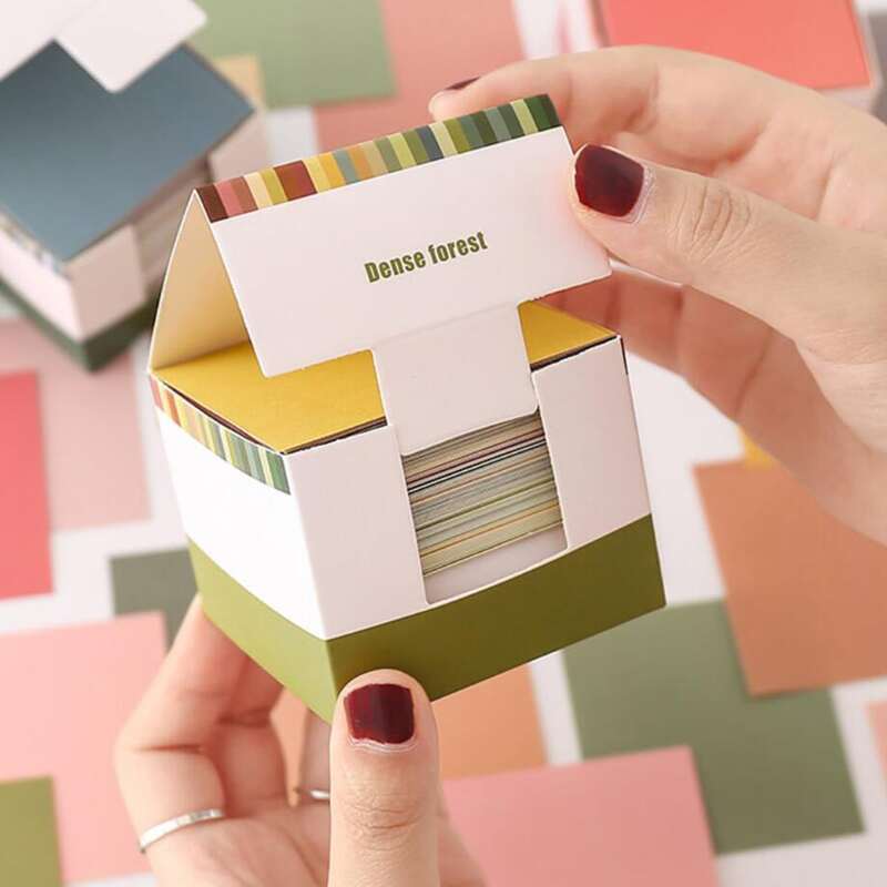 

150sheets Plain Random Memo Paper, Multicolor