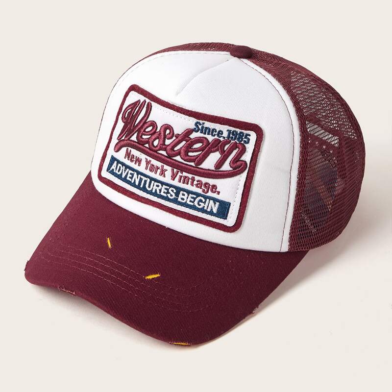 

Guys Letter Embroidery Baseball Cap, Multicolor