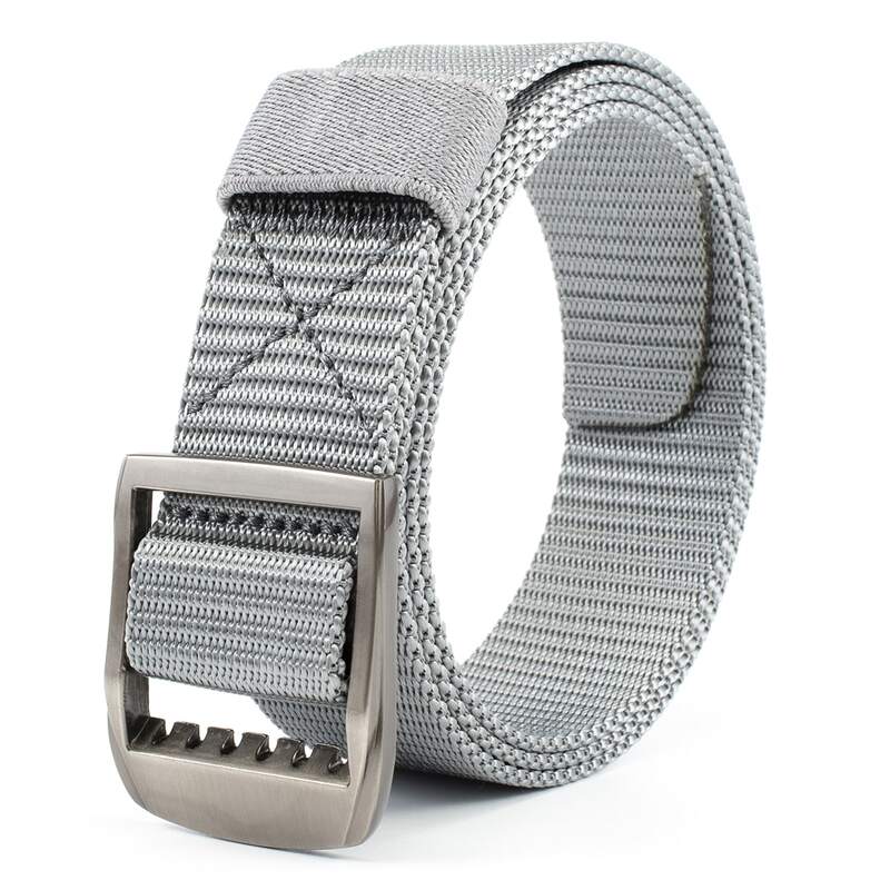 

Guys Metal Buckle Tape Belt, Grey