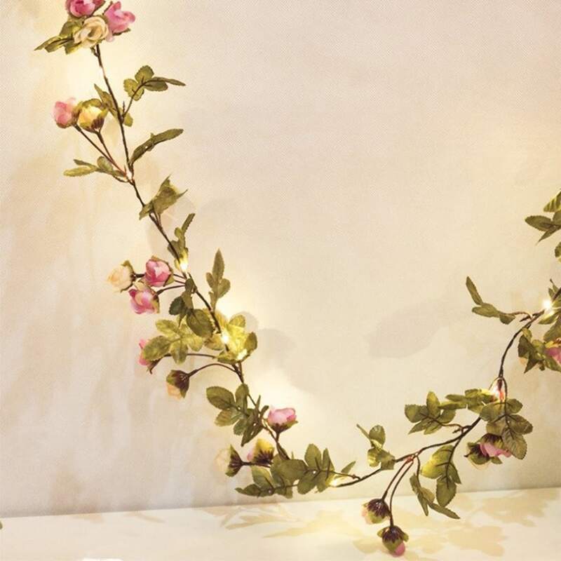 

1pc Flower Decor String Light, Multicolor