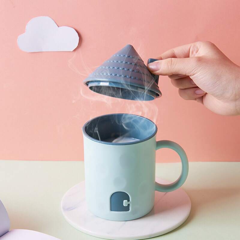 

1pc House Shaped Mug, Blue