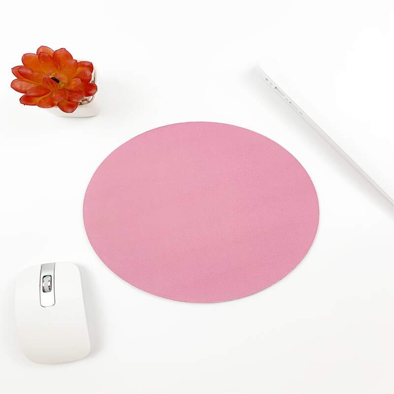 

Solid Round Mouse Pad, Pink
