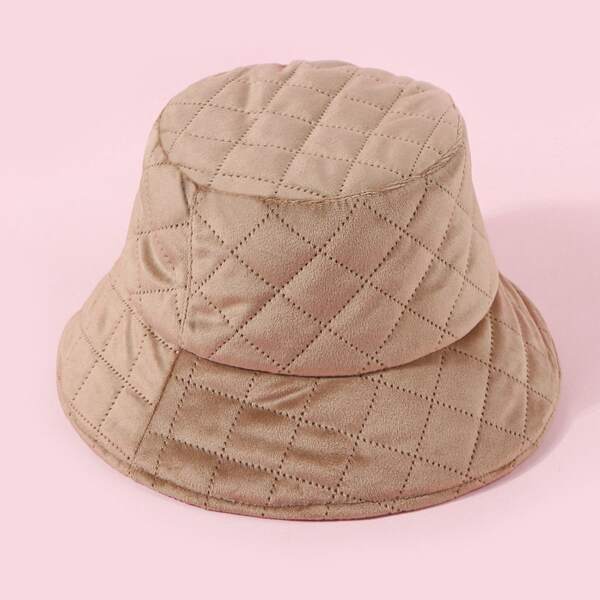 

Geometric Design Bucket Hat, Khaki