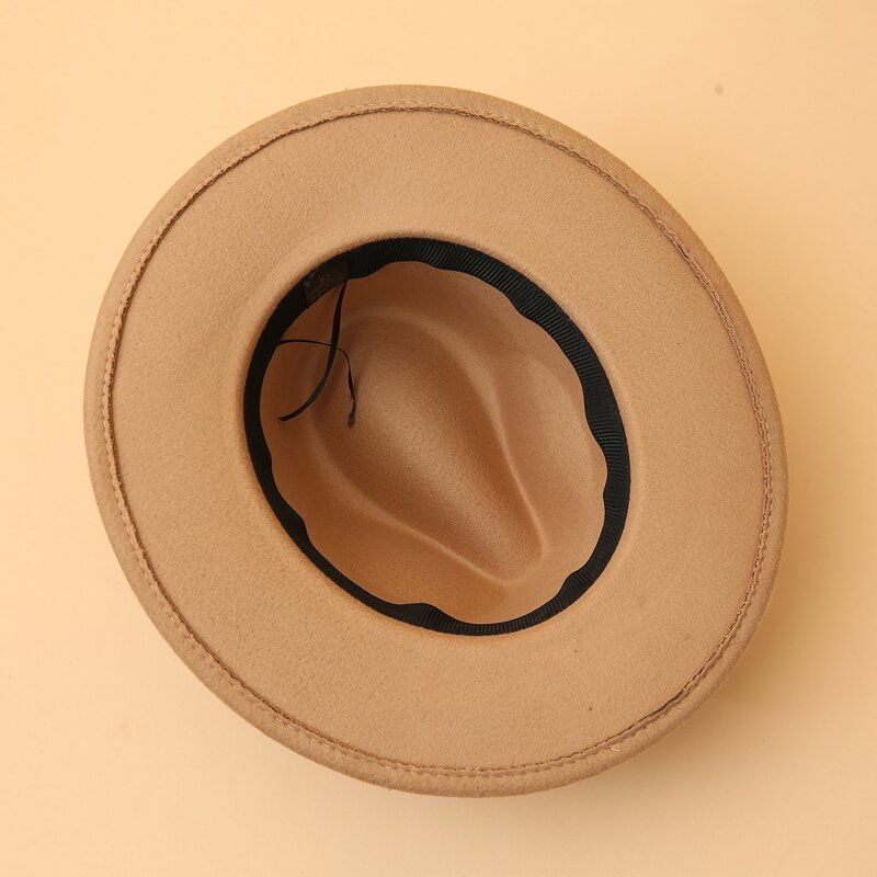 

Belt Decor Fedora Hat, Camel