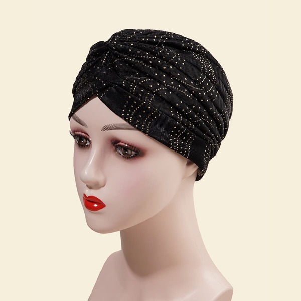 

Simple Turban Hat, Black