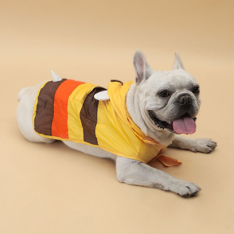 

Bee Design Dog Raincoat, Yellow