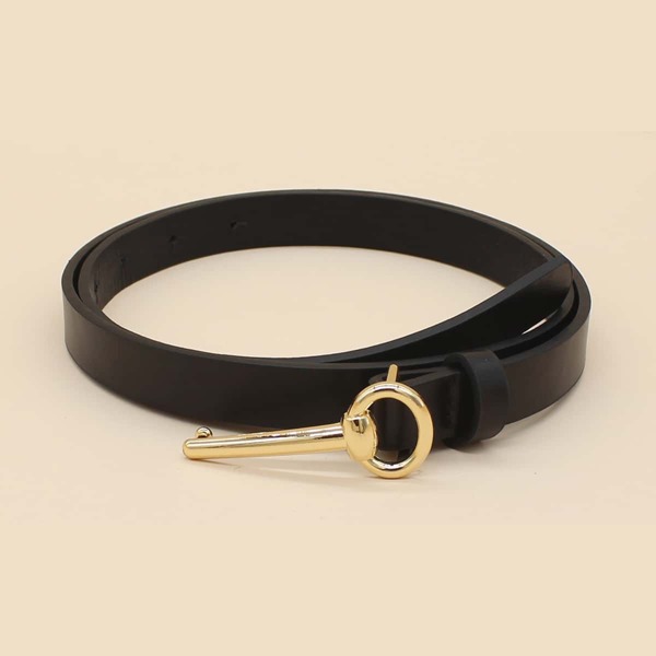

Metal Buckle Belt, Black