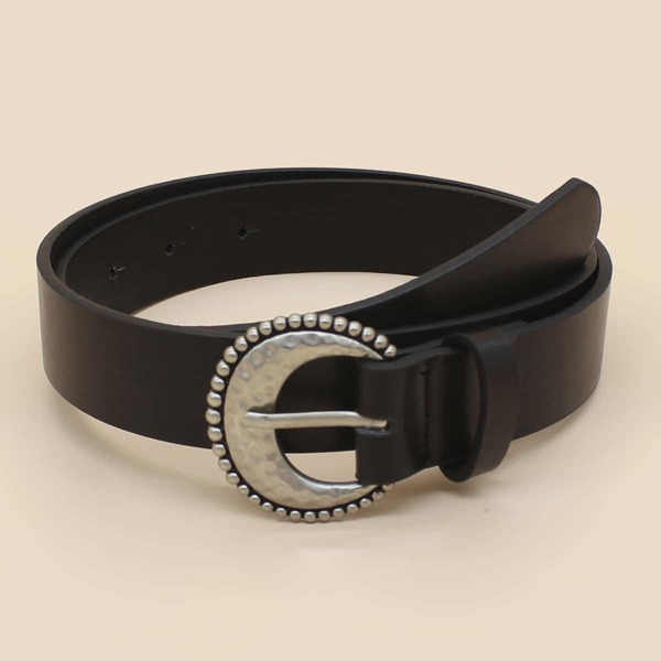 

Metal Buckle Belt, Black