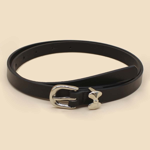 

Metal Buckle Belt, Black
