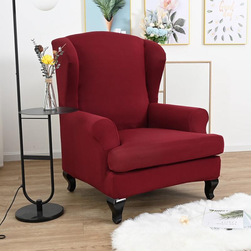 

Solid Color Stretchy Chair Cover, Red