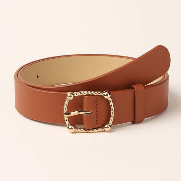 

Metal Buckle Belt, Brown