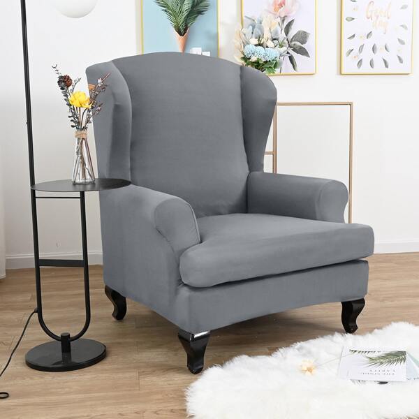 

Solid Color Stretchy Chair Cover, Grey